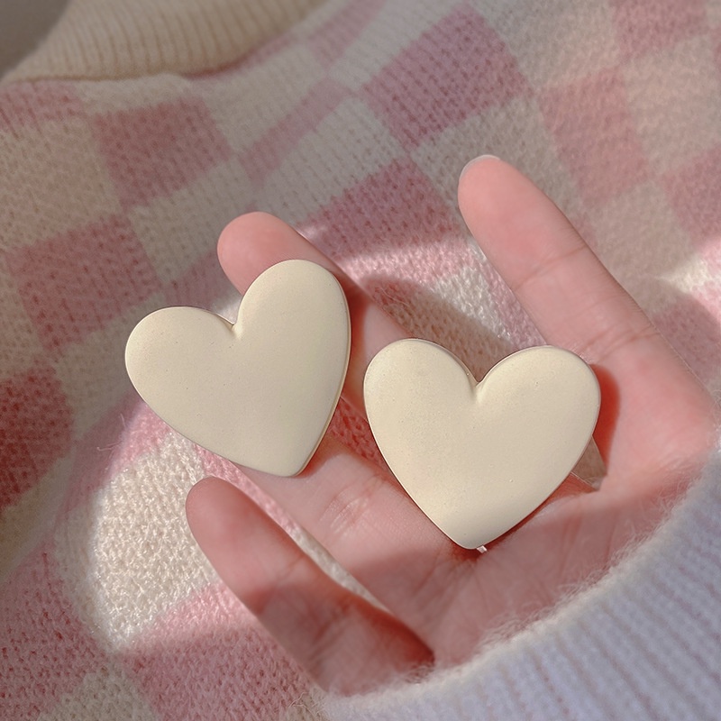 Bông Tai Hình Trái Tim Thiết Kế Đơn Giản Phong Cách Mới 2022 Thời Trang Cho Nữ