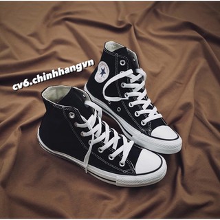 ( 𝙃𝙖̀𝙣𝙜 𝙍𝙚𝙖𝙡 ) Giày Conversse Classic Cao Cổ Màu Trắng&Đen