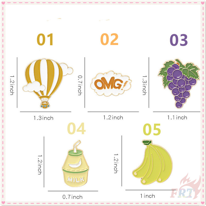★ Ins：Leisure Time - Grape / Banana / Milk / Balloon / OMG！Brooches ★ 1Pc Enamel Pins Backpack Button Badge Brooch