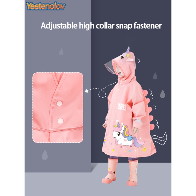 Áo Mưa Chống Thấm Nước Thiết Kế Dễ Thương Cho Bé Mẫu Giáo