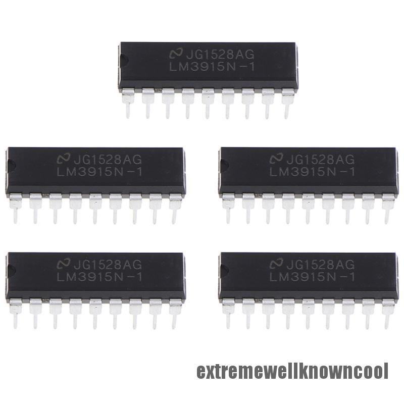 ECSG 5PCS LM3915N-1 LED Bar Chart Display Driver Inline DIP-18