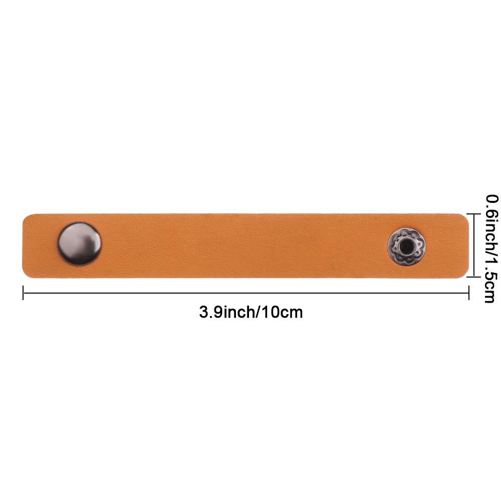 CHOOKEY 5 Dây Quấn Tai Nghe Làm Việc Bằng Da 10 * 1.5cm