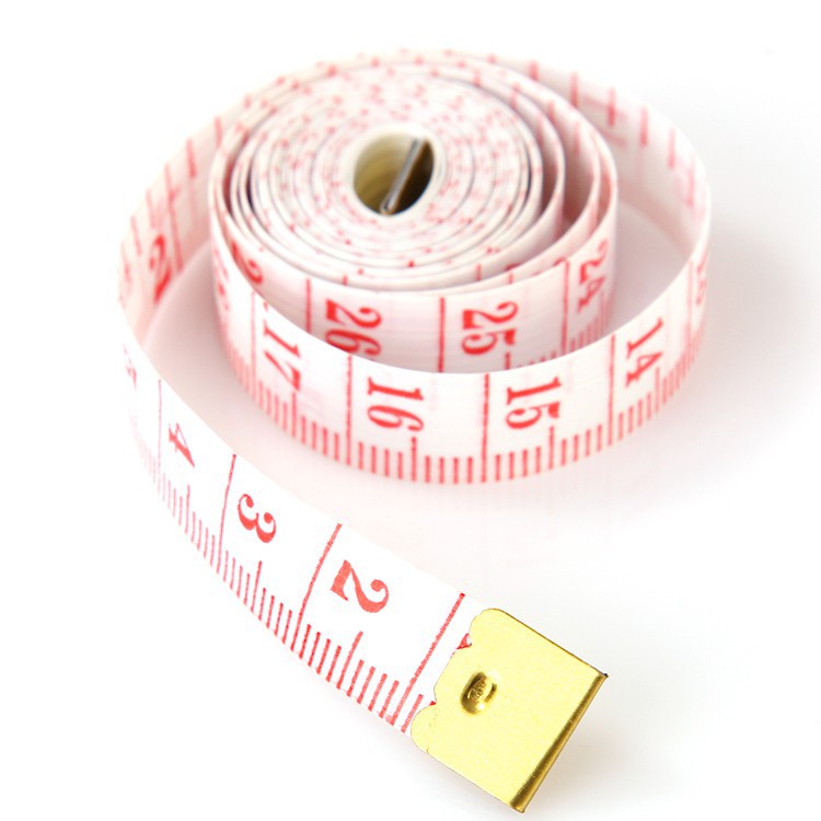 Thước dây đo eo mini bản nhỏ 1,5m Soft Flat Tape Ruler cuộn 150cm đo chiều cao