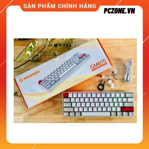 -  -  - Bàn phím cơ không dây Newmen GM610 - Chính Hãng Việt Nam - Mới 100%