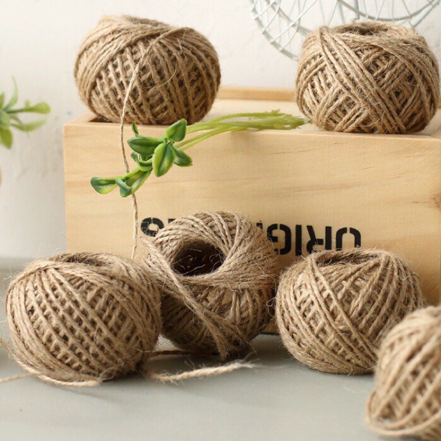 Dây thừng gai cuộn 100m/dây treo ảnh/ làm đồ handmade