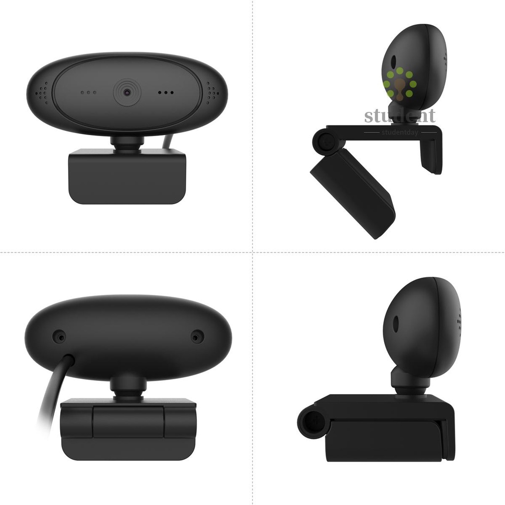 Webcam 1080p Hd 2 Mega Pixel Xoay 360 Độ Tự Động Lấy Nét Kèm Micro Cho Máy Tính | BigBuy360 - bigbuy360.vn