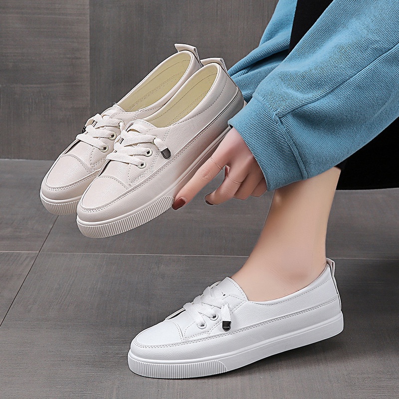 Giày Lười Nữ, Giày thể thao nữ Slipon Nữ Dây Rút 2 Phân, Trex M62