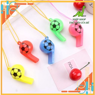 Còi thể thao có dây buộc - Còi trọng tài thể thao bằng nhựa nhiều màu sắc