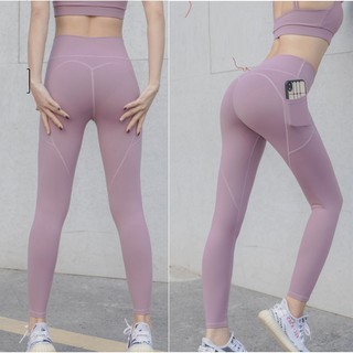 [Gym-Yoga-Store] Quần Legging Tập Yoga, Tập Gym Cạp Cao ( Có Túi Hông )