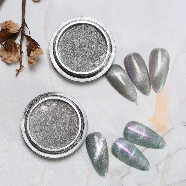 bột trang gương mắt mèo kim cương trang trí móng