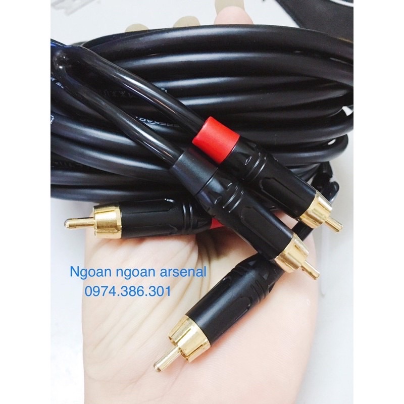 Dây tín hiệu hoa sen av rca av2 chống nhiễu chống ù chất lượng. Báo giá 1 dây