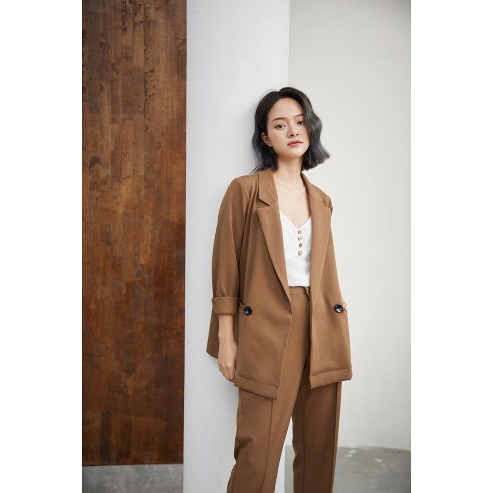 Áo blazer nâu