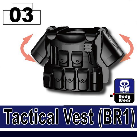 Một Bộ Giáp Đặc Biệt Cho Lính Đặc Nhiệm BR1 NO.1173 - Phụ Kiện MOC Army Vactical Vest