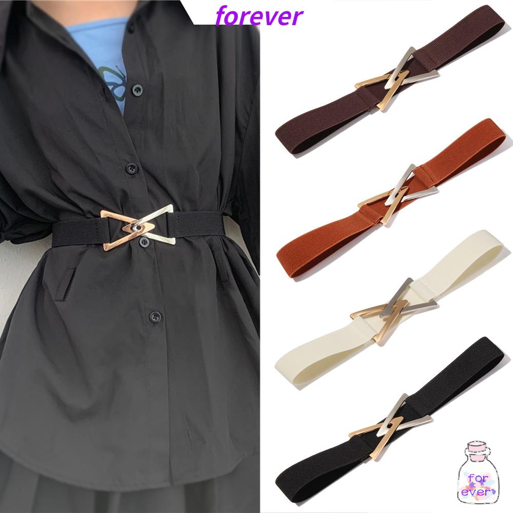 Thắt Lưng Co Giãn Khóa Tam Giác Nhiều Màu Sắc Tùy Chỉnh Thời Trang Cho Nữ