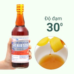 Nước mắm nhỉ 584 Nha Trang 30 độ đạm chai 500ml