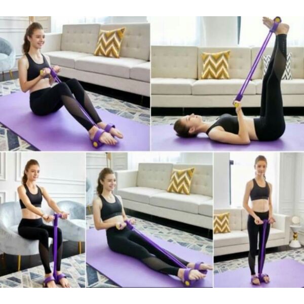 Dây tập thể dục 4 ống cao su đàn hồi