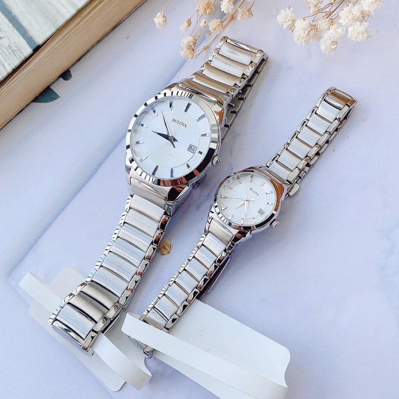 Đồng Hồ Cặp Bulova, Size 40 & 26mm, chống nước 30m