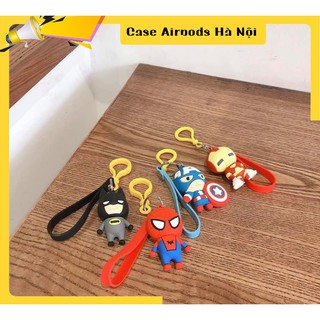 Móc Khóa Iron, captain, spider man Mix Với Case Airpods - Móc Treo Chìa Khóa