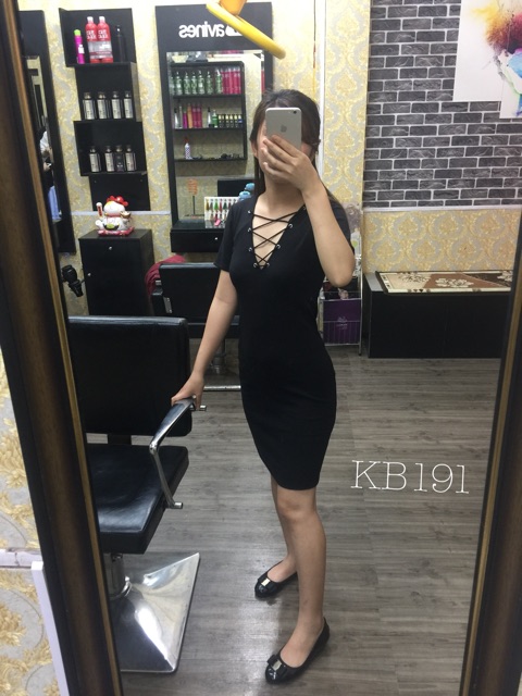 Váy Body Đan Dây Cổ (Kèm ảnh thật) - VN07 | BigBuy360 - bigbuy360.vn