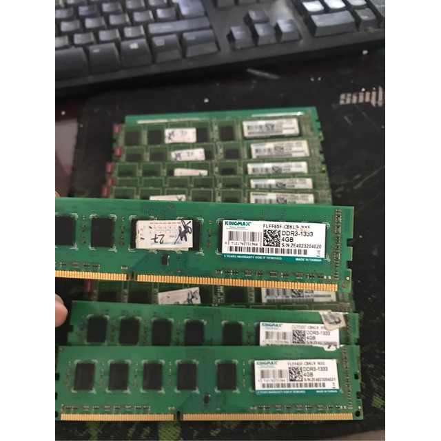 [ free ship] Ram Kingmax, Kingston Ddr3 4gb bus 1600 dùng cho main H61, H77,B75,B85, H81...