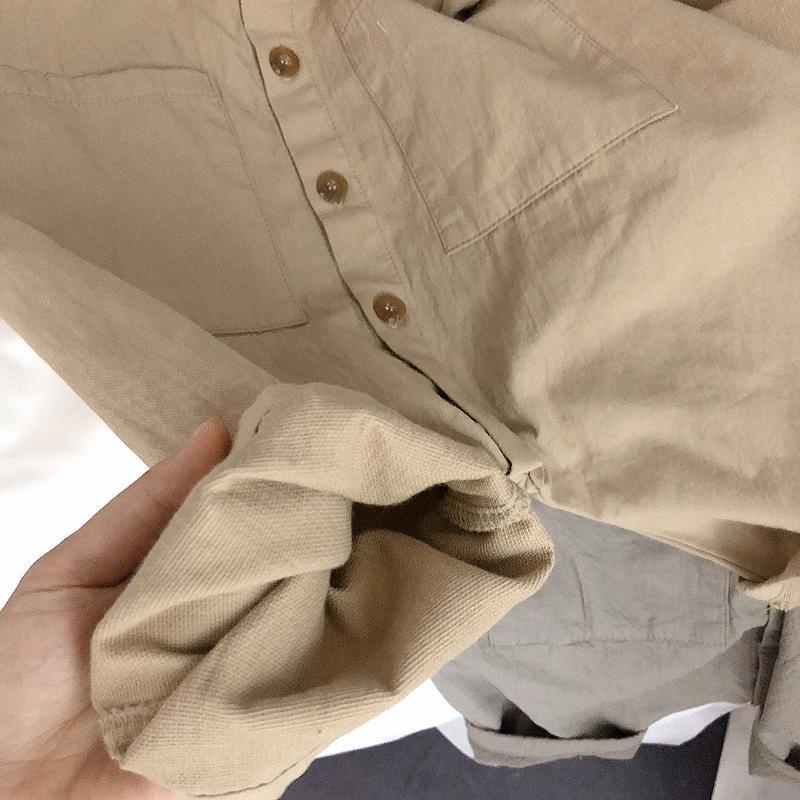 Áo Liền Quần Dáng Rộng Cài Khóa Trước Phong Cách Hàn Quốc Thời Trang Mùa Thu Năm 2021 Mới Cho Bé Gái / Bé Trai