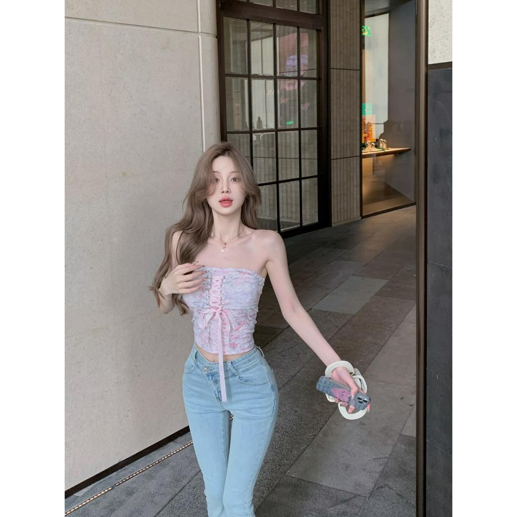 Áo Lót Dây In Họa Tiết Xinh Xắn Dành Cho Nữ
