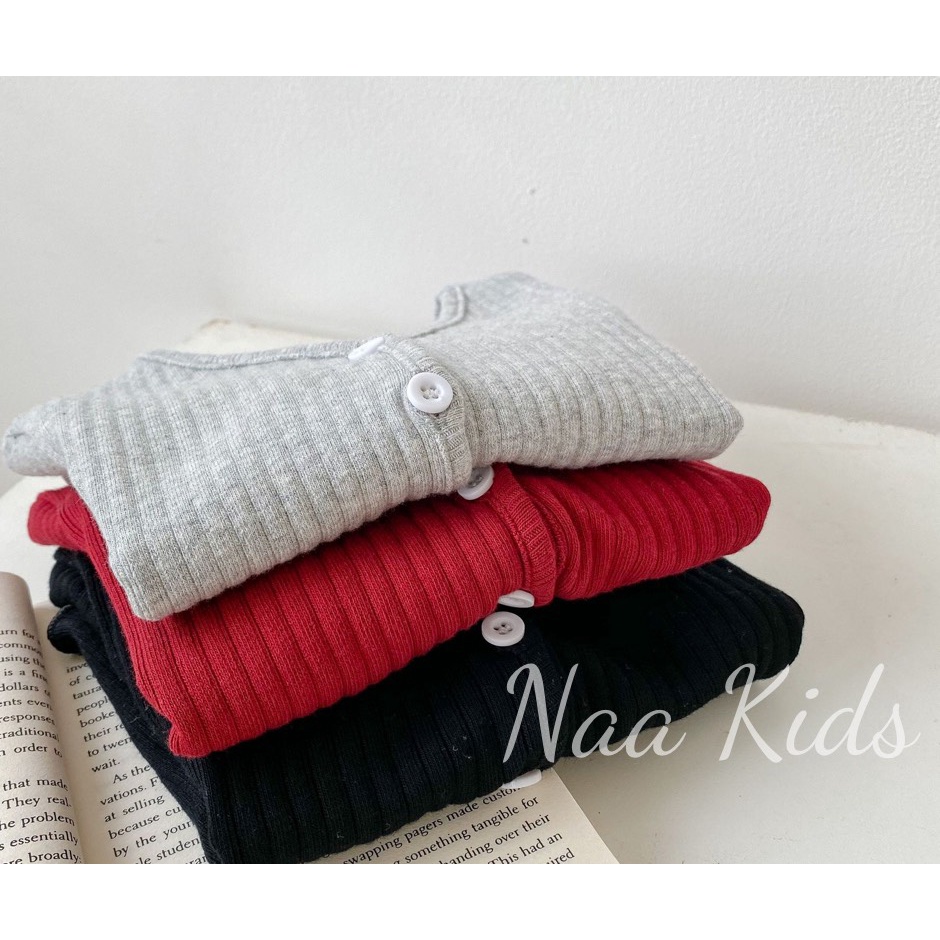 Áo khoác len cardigan cho bé gái , áo len gân mùa thu bé gái từ 0 đến 2 tuổi