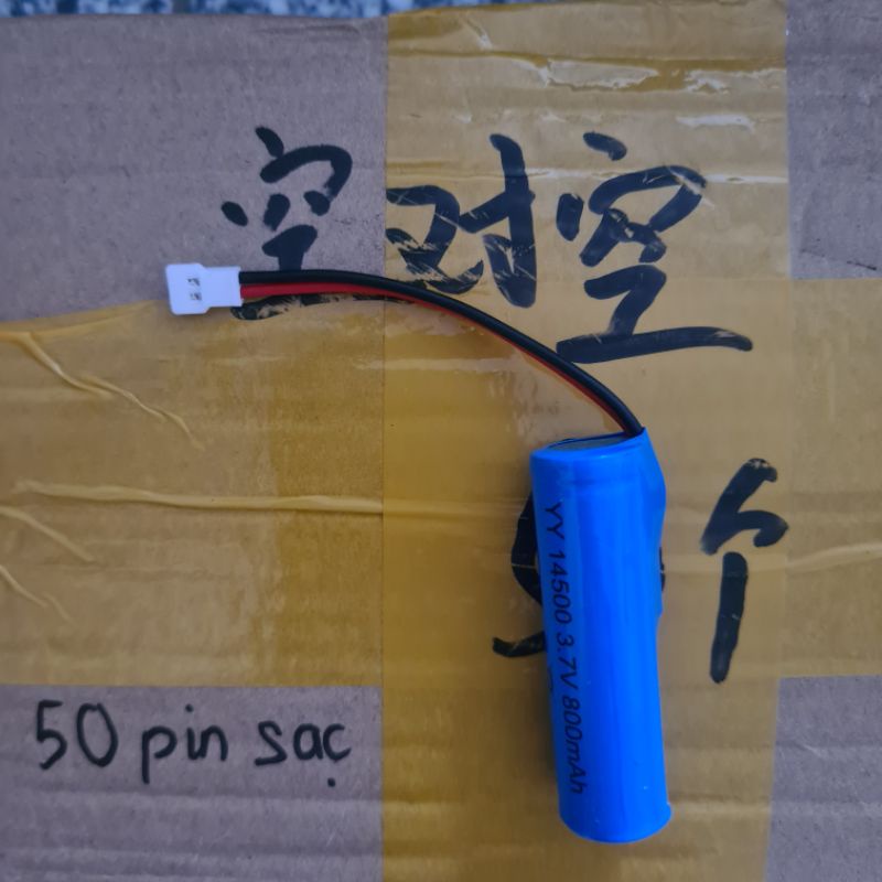 Pin sạc 14500 3.7v 800mAh cho đồ chơi, xe ô tô, mô hình xe điều khiển, cổng sạc SM