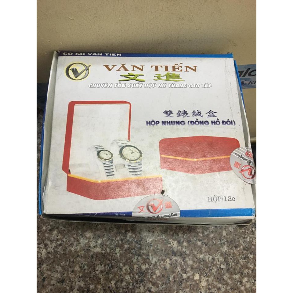 Hộp nhung đựng đồng hồ đôi - 1 thùng 12 cái