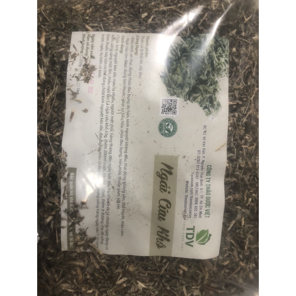 500gam Lá Ngải Cứu khô nguyên chất giúp thanh nhiệt