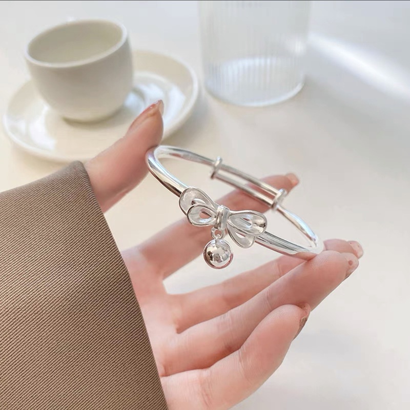 Vòng Tay Gắn Chuông / Nơ Dễ Thương Tùy Chỉnh Tinh Tế Thời Trang Hàn Quốc Cho Nữ