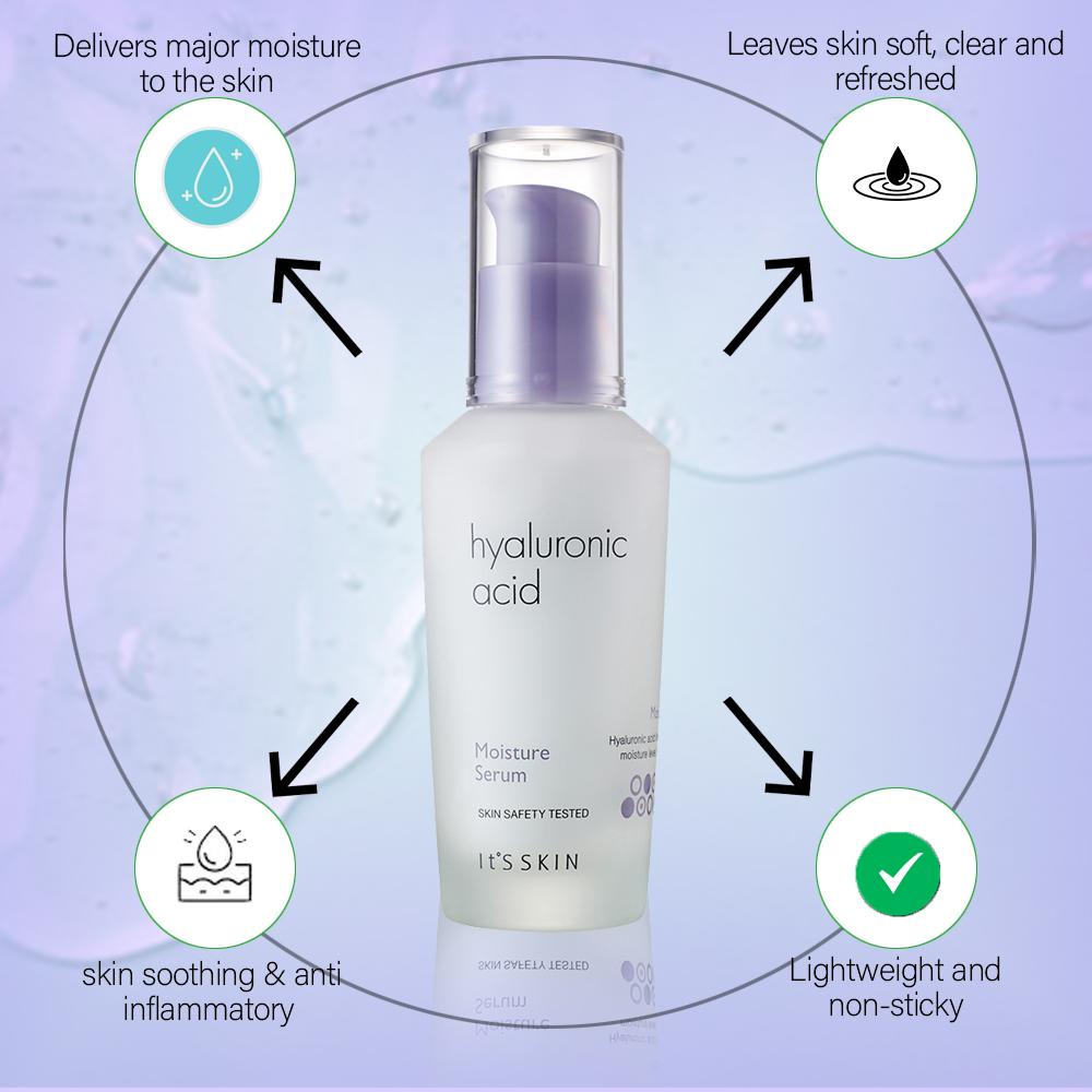 Tinh Chất Cấp Nước Dưỡng Ẩm Sâu Cho Da It's Skin Hyaluronic Acid Moisture Serum 40ml