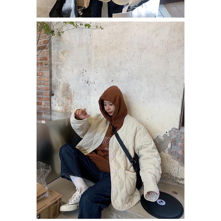 Áo khoác dáng rộng phong cách thời trang hàn quốc