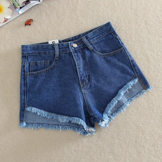 Quần short jean lưng cao nữ