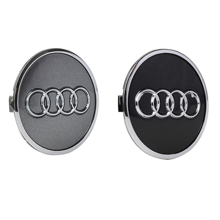 Logo chụp mâm, vành bánh xe ô tô Audi Q7 Đường kính 77mm - Mã AUD77