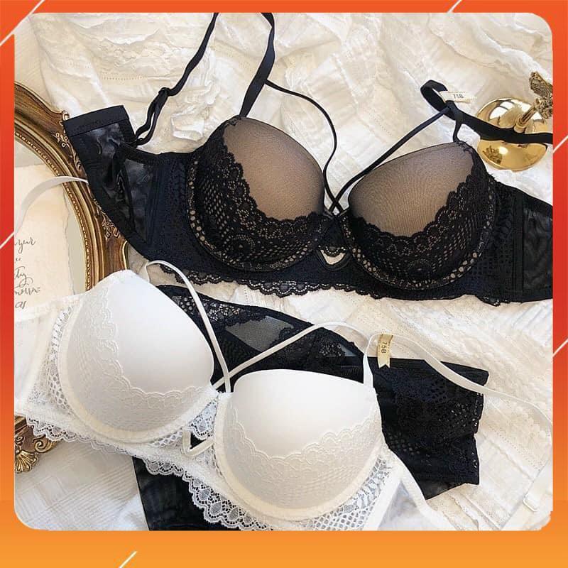 Set bộ đồ lót nữ Pinkdear hàng cao cấp, áo cup ngang, có gọng, có mút đệm, Mã B25060