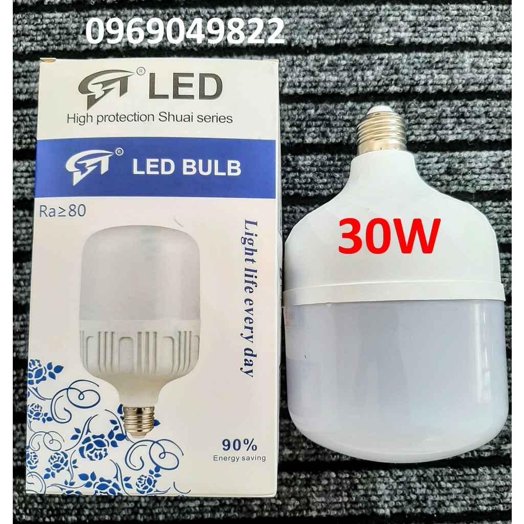 Đèn Led Trụ Búp 30W Siêu Rẻ Ánh Sáng Trắng Bảo Hành 12 Tháng.