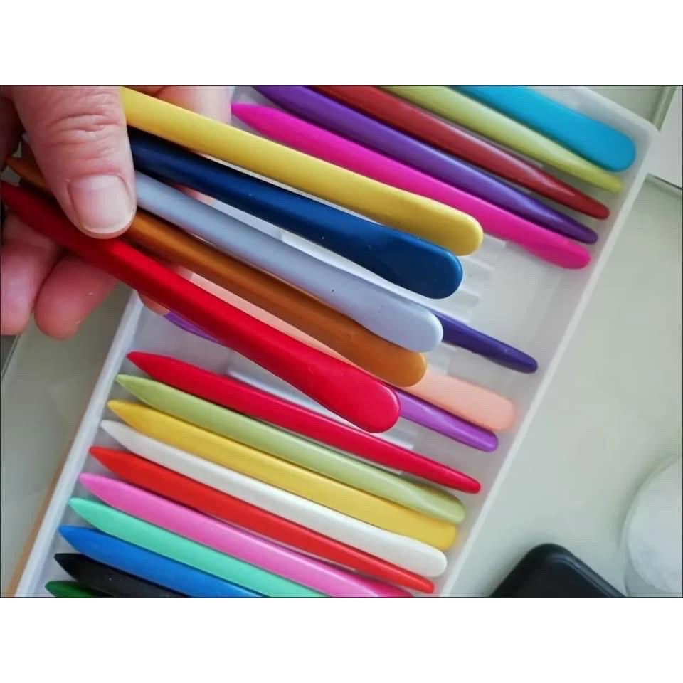 Bộ Bút Màu Hữu Cơ Cho Bé Tập Vẽ 24 Màu - Cao Cấp Tự Nhiên An Toàn