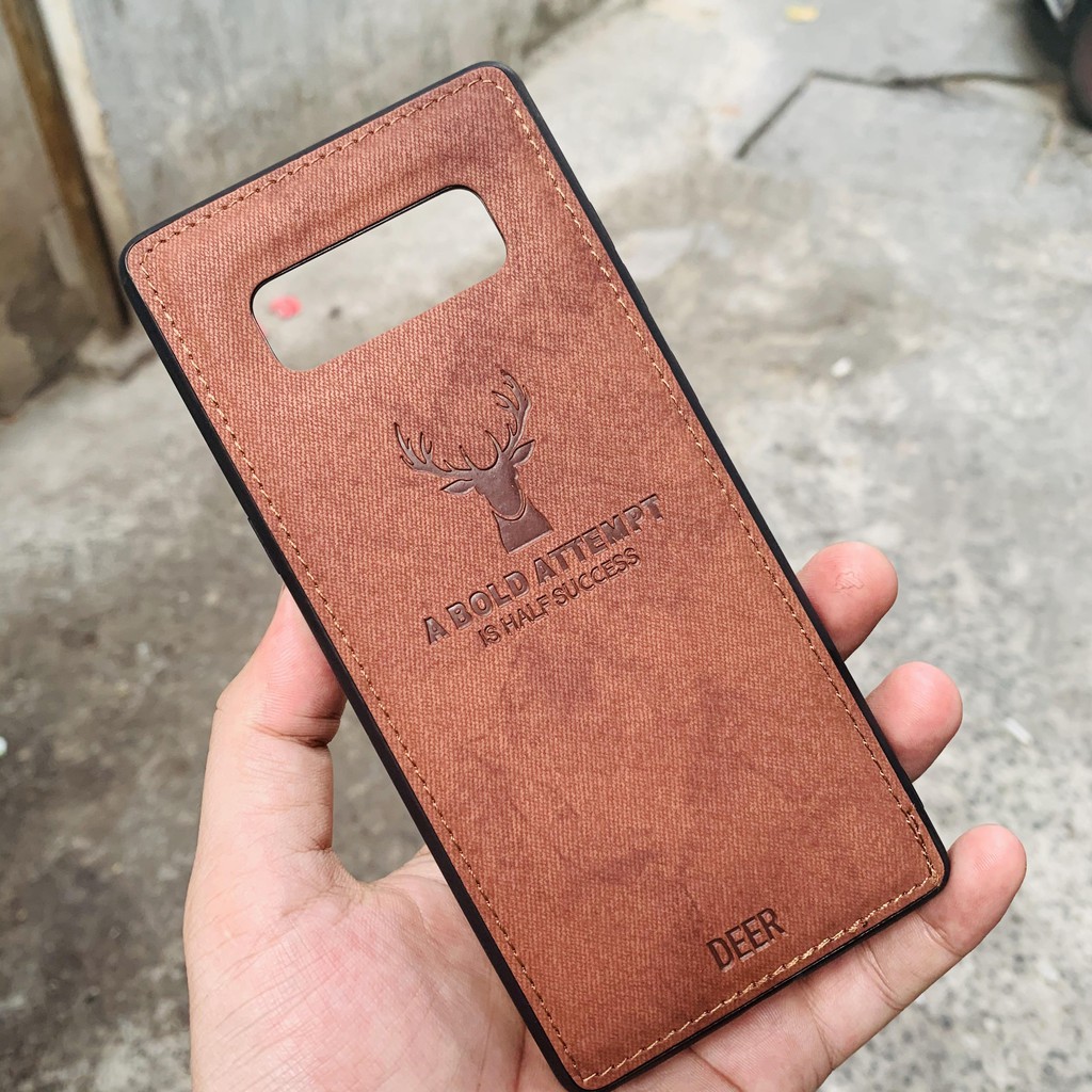Ốp lưng samsung note 8 chống bám vân tay hình Nai 3D nhiều màu sắc phụ kiện điện thoại huỳnh tân store