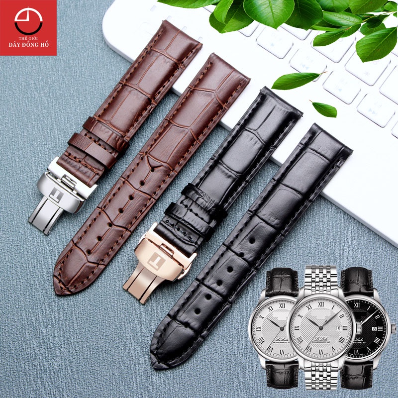 Dây đồng hồ da Tissot chính hãng khóa bạc size 19,20,21,22mm (ĐỦ 2 MÀU)