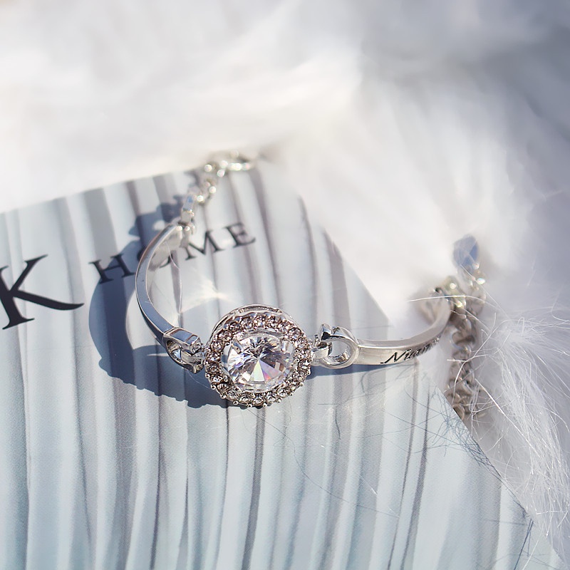 Vòng Tay Zircon | Vòng Tay Màu Vàng Hồng | Vòng Tay Mũi Tên Trái Tim | Phụ Kiện Cho Nữ | Thép Không Gỉ | Quà Tặng Sinh Nhật Thiết Kế Dễ Thương | Cuộn Dây Đai Quấn Đồ Dùng Tiện Dụng