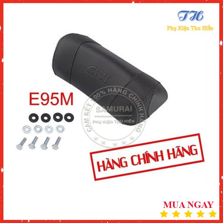 Tựa Lưng Givi Gắn Sau Thùng Givi Giúp Hết Mỏi Khi Lái Xe / Đi Phượt -  E88M / E95M - Hàng Chính Hãng