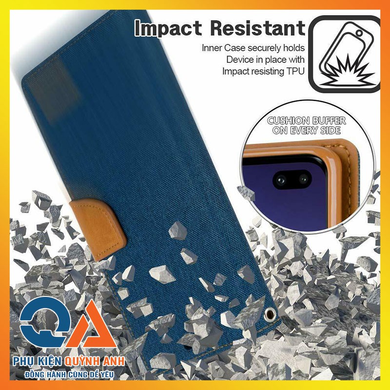 Bao da Galaxy S10/S10 Plus/S10e Mercury Canvas Diary ngăn chứa thẻ | BigBuy360 - bigbuy360.vn
