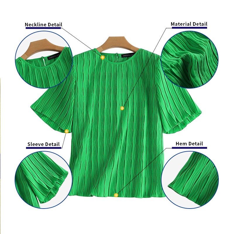 Zanzea Áo Thun Nữ Tay Lửng Phong Cách Đường Phố Thời Trang Size 3XL-5XL