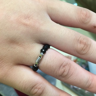 Nhẫn đá mix bạc cao cấp