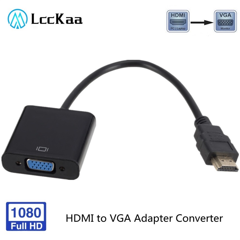 Dây Cáp Chuyển Đổi Kỹ Thuật Số Hd 1080P HDMI VGA Sang Analog Dành Cho Xbox PS3 PC Laptop TV Box