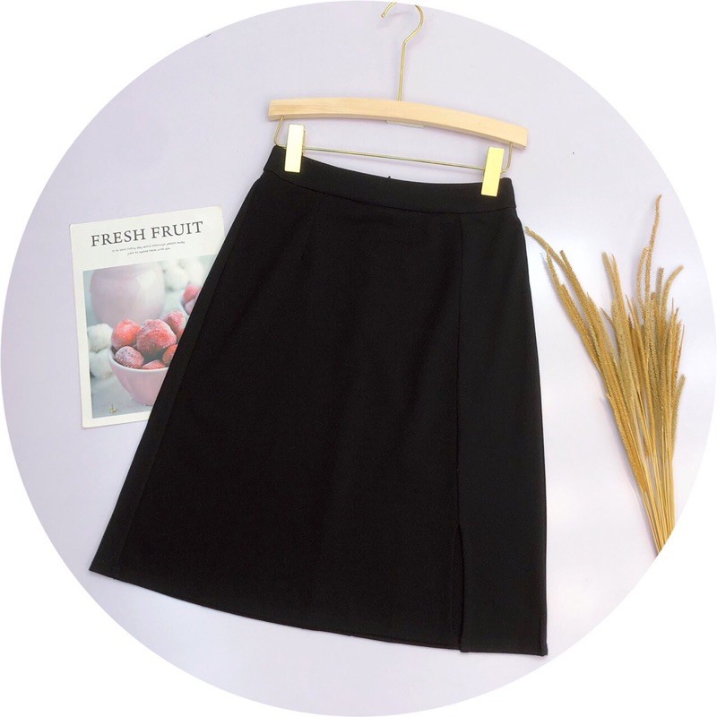 CV2 - Chân váy umi xẻ trước Caria | BigBuy360 - bigbuy360.vn