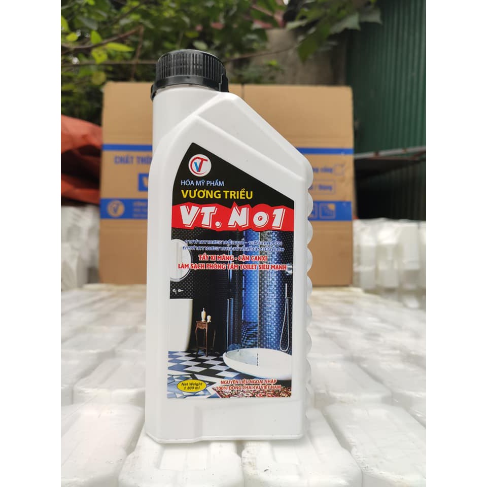 [HỦY DIỆT]Chất tẩy canxi đa năng Vương Triều chai 800ml , siêu đậm đặc, đánh bay mảng bám xi măng, vàng ố siêu sạch.