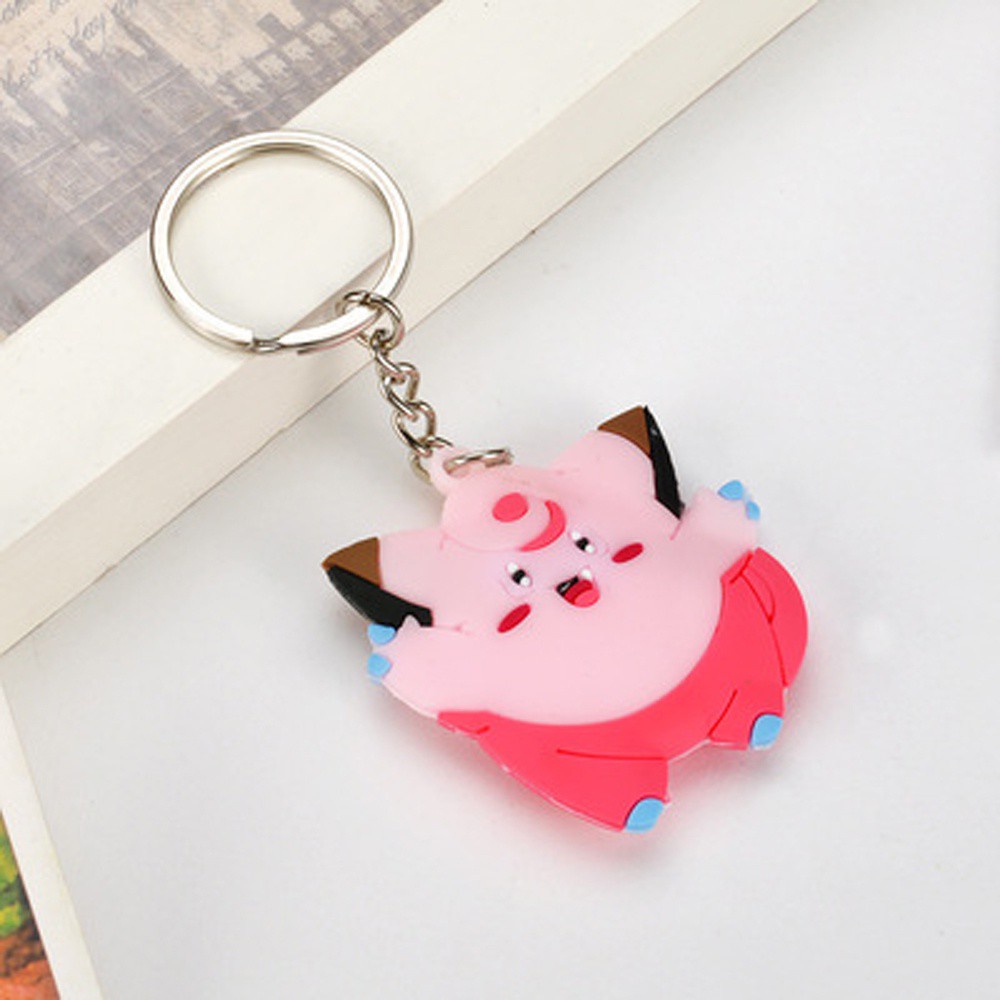 Móc khóa bằng nhựa PVC hình thú Pokemon