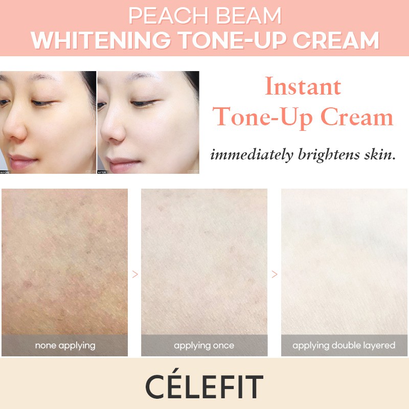 Kem dưỡng trắng nâng tông da CELEFIT PEACH BEAM TONE - UP CREAM